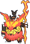Mega Emboar animated sprite